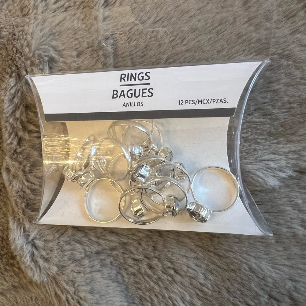 Silver Confetti and Rings Set - Picture 3 of 3